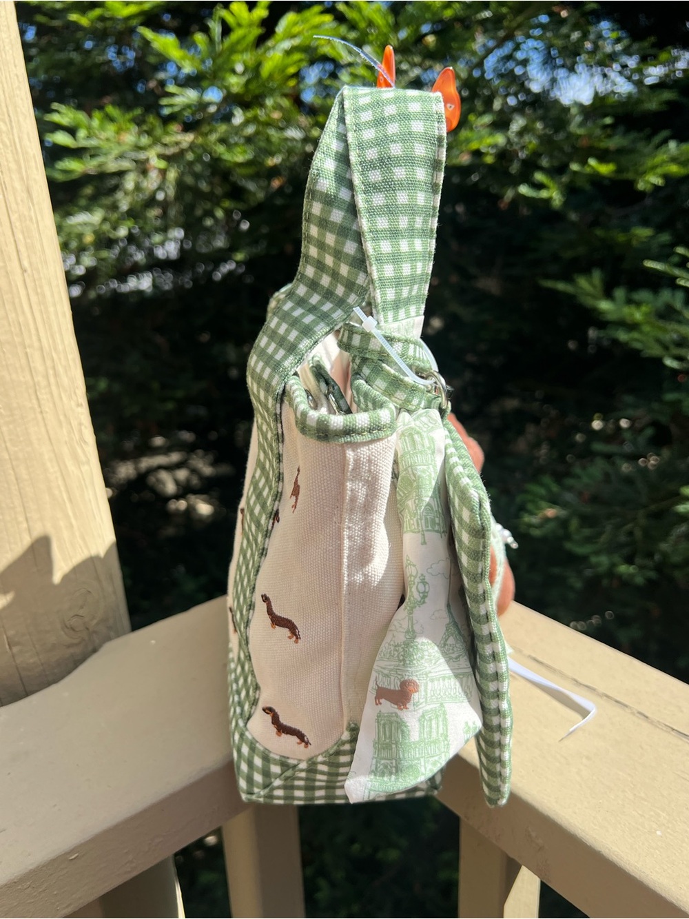 Madden Girl Dachshund Doxie Viral Mini Tote Bag - Picture 3 of 8